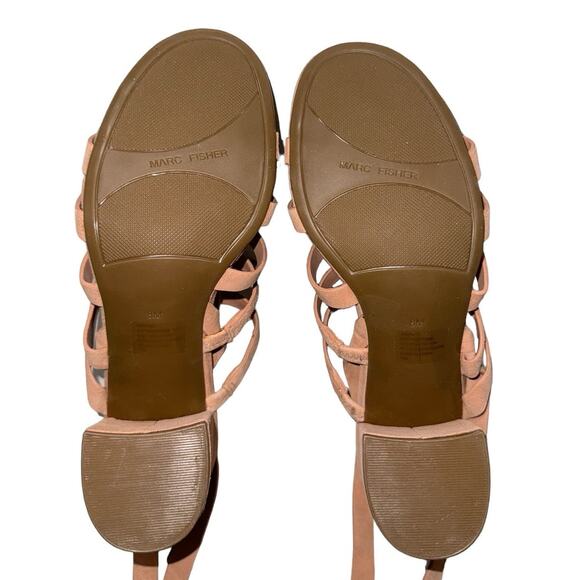 New! Marc Fisher Suede Ankle Wrap Phoebe Sandals - Size 8 - Picture 8 of 10